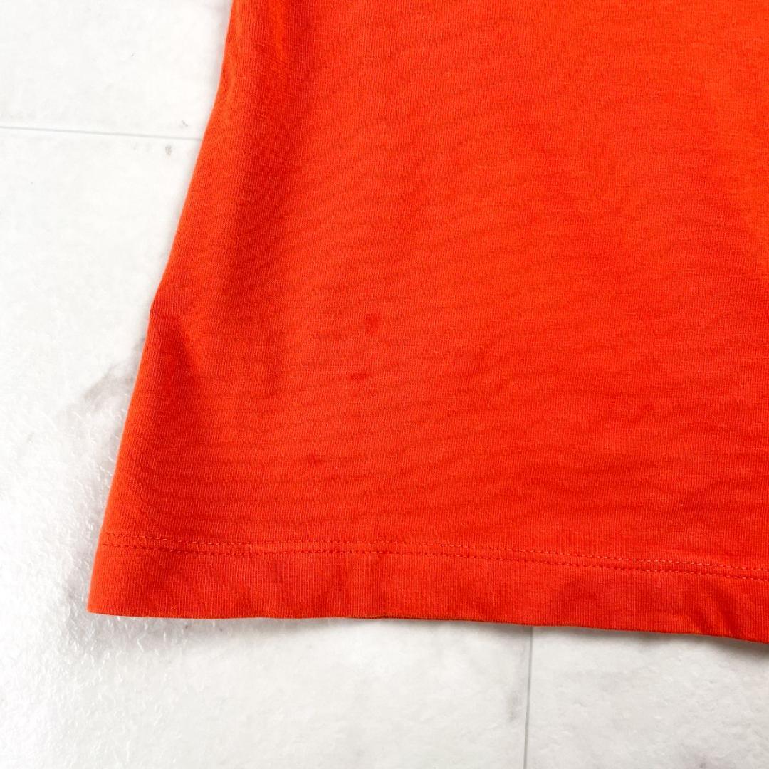 セリーヌ 90s~00s vintage ライン 半袖Tシャツ 橙M*JD335