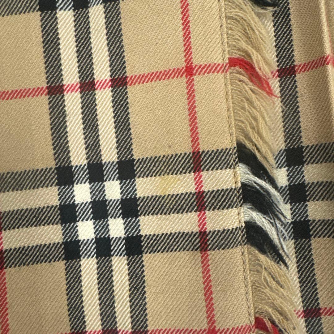 BURBERRY ノバチェック ウール プリーツミニスカート 36 ベージュ