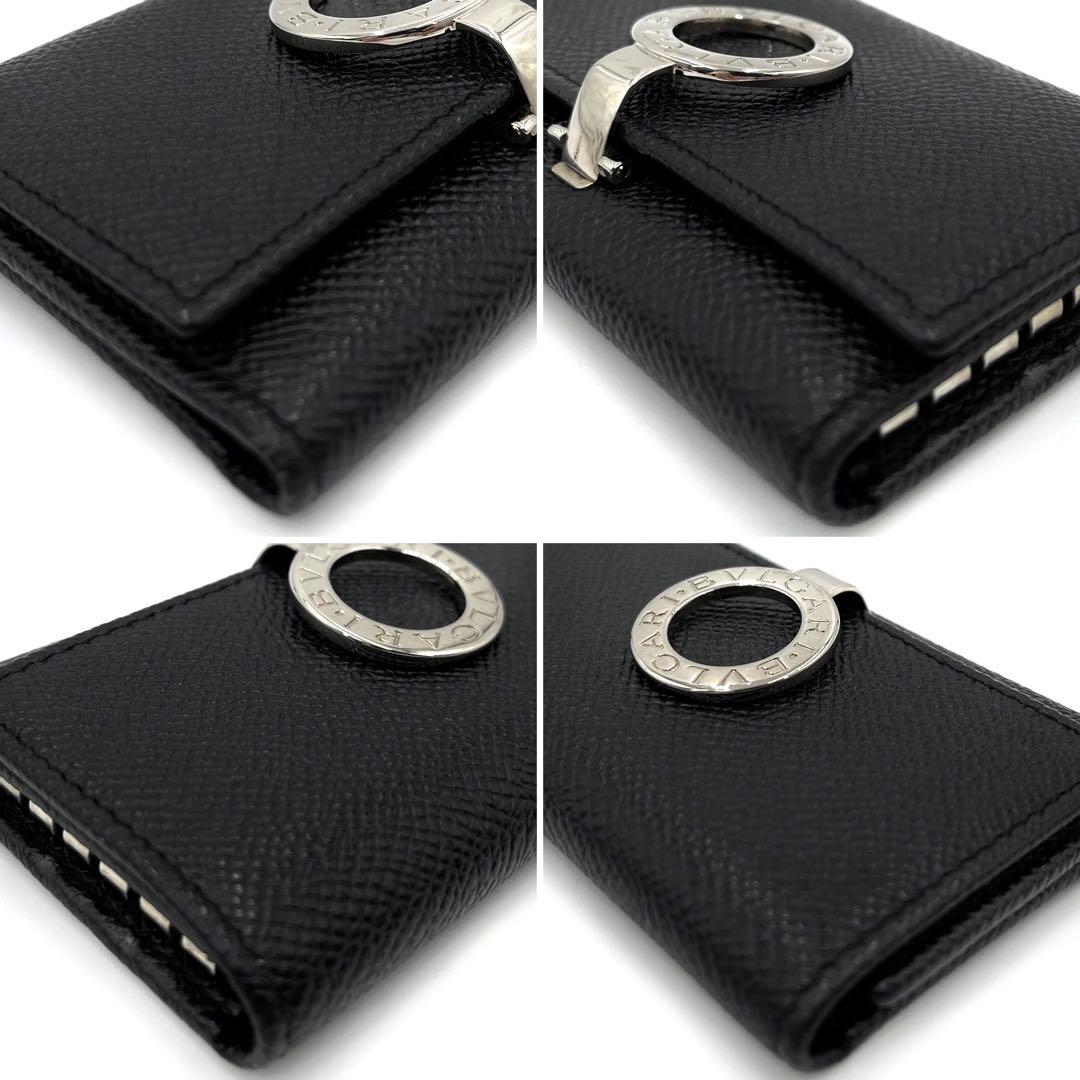 【未使用保管品】ブルガリ ビーゼロワン 6連 キーケース ロゴクリップ レザー