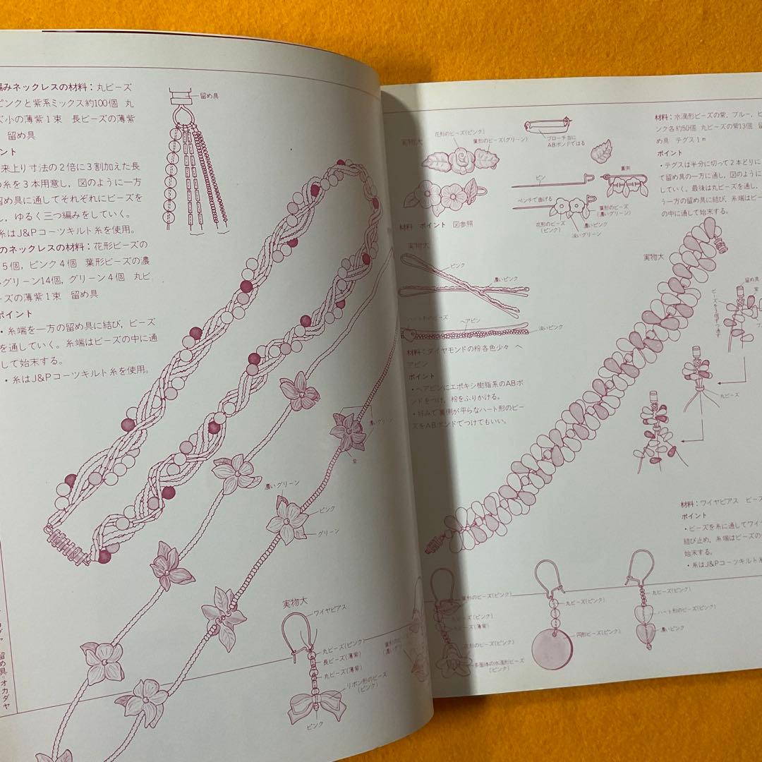 手芸本 絶版貴重 プレミア ビーズワーク 松浦香苗のホビーブック 文化出版局