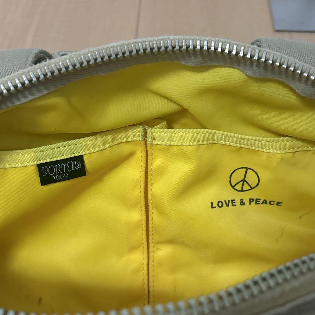 ラブアンドピース ポーター ミリタリー ハンドバッグ 2WAY 復刻 金具