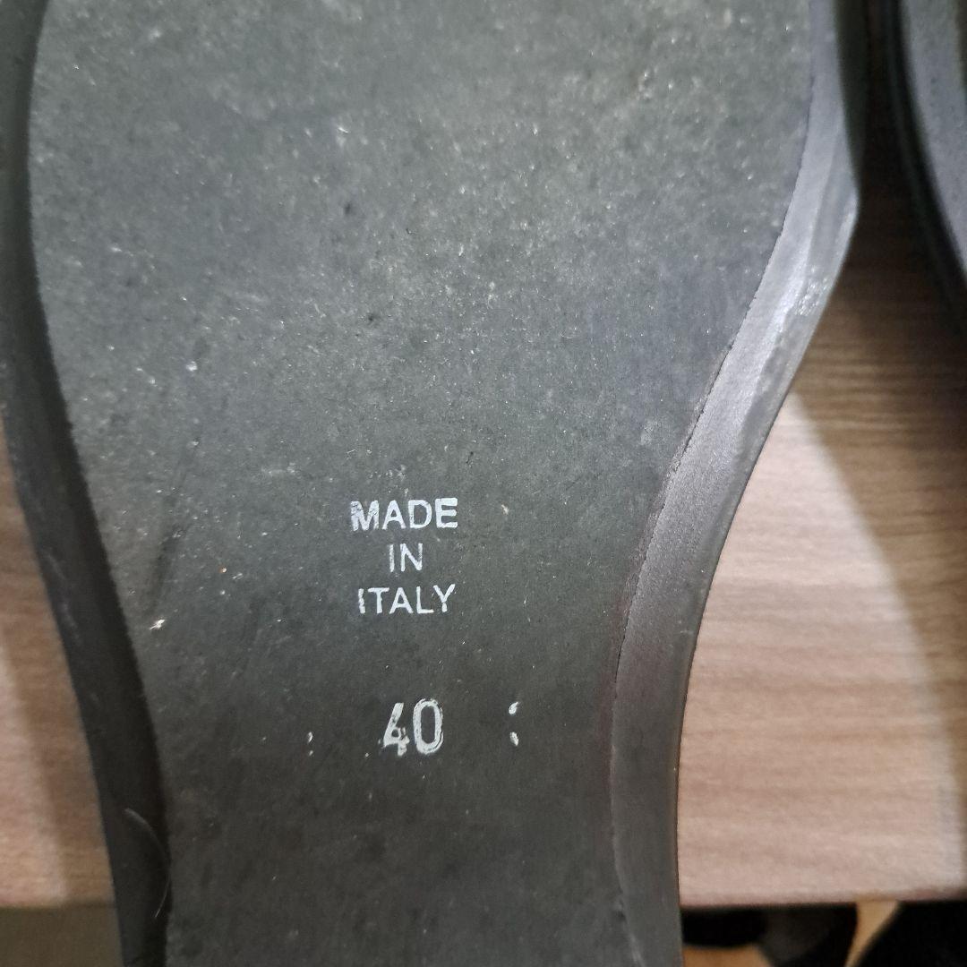 アン ドゥムルメステール　スエード オープントゥ サンダル フラットシューズ