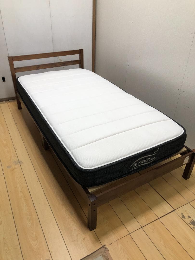 ニトリ　ベッドフレーム シングル 木製　マットレス（Nスリープ）270708-