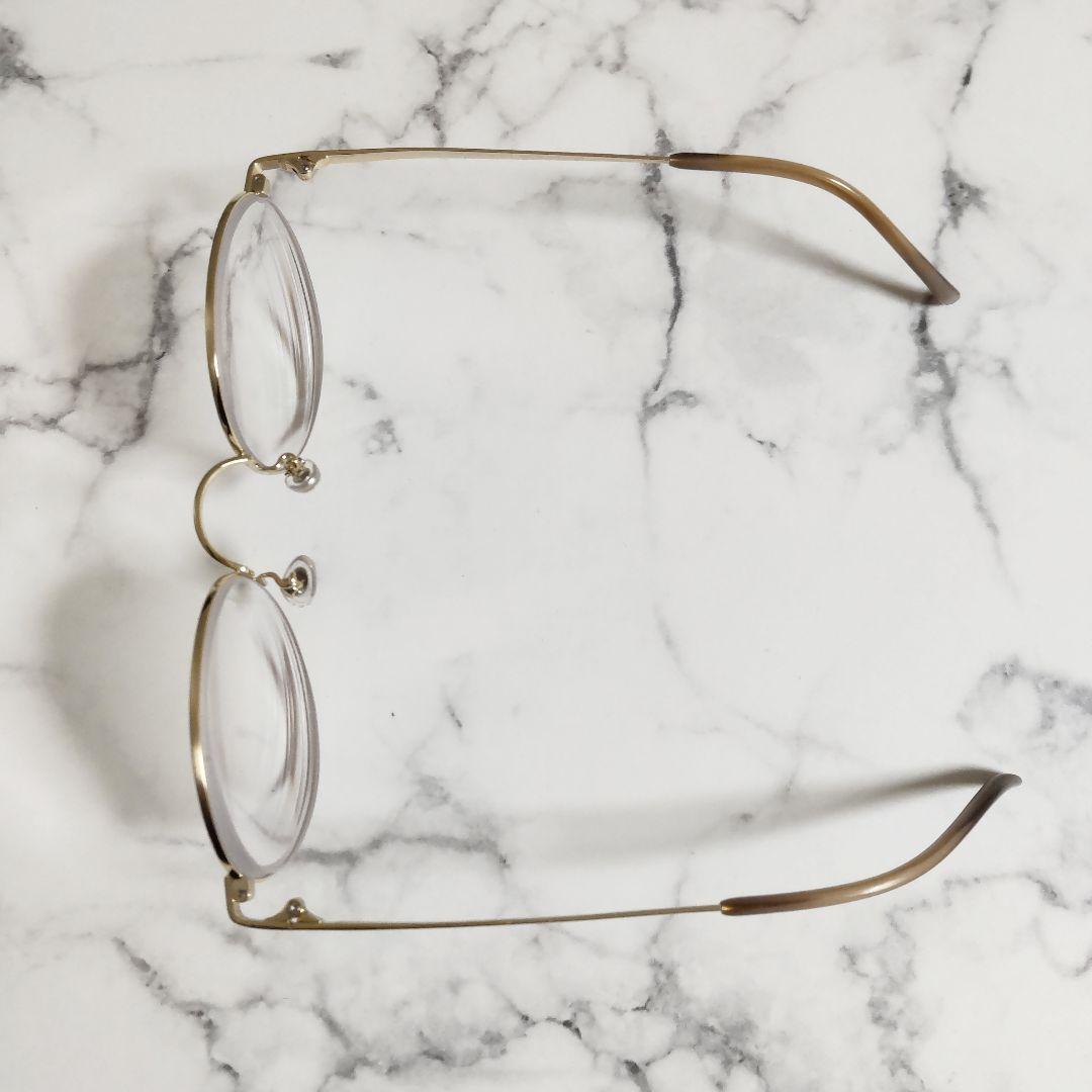 Zoff ゾフ★メガネ★中古★ゾフ クラシック★メタルフレーム【ゴールド】