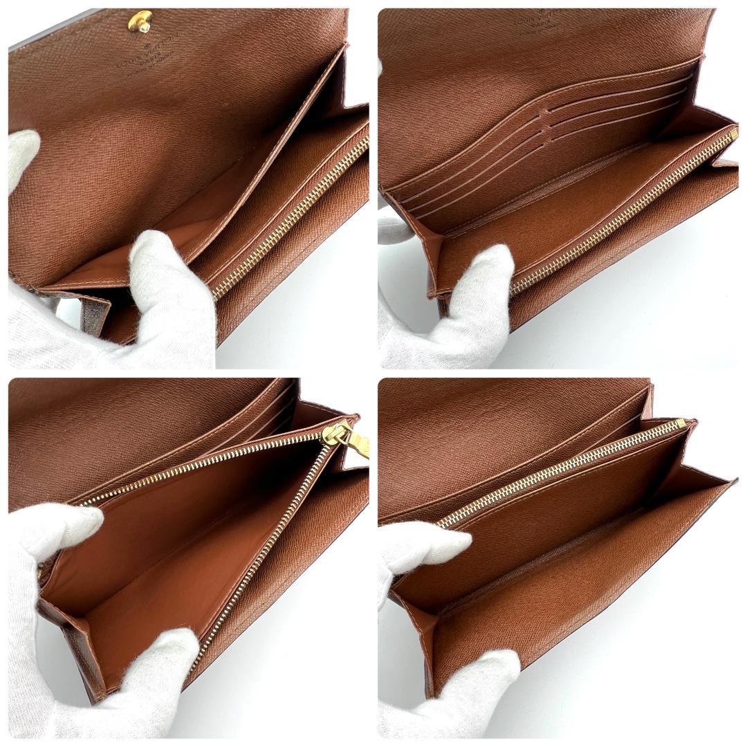 【超極美品】ルイヴィトン モノグラム ポルトフォイユ サラ 長財布 C84