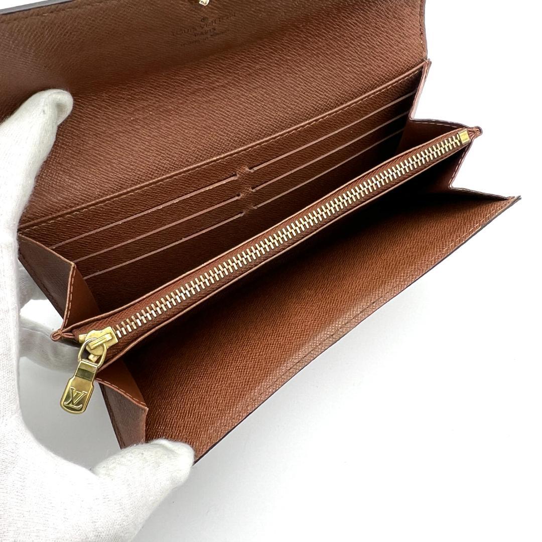 【超極美品】ルイヴィトン モノグラム ポルトフォイユ サラ 長財布 C84