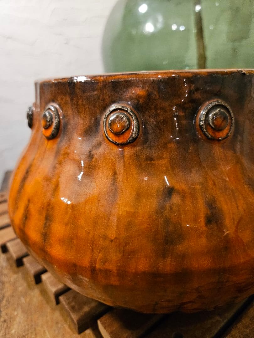 花瓶　花器　フラワーベース　ファットラバ　陶器　西ドイツ　ヴィンテージ