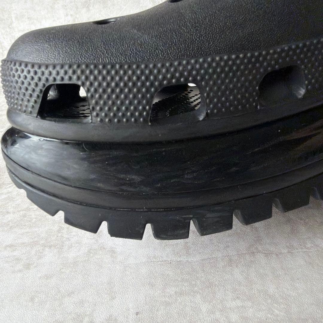 ⭐️人気モデル⭐️クロックス メガクラッシュ 厚底サボサンダル ブラック 29cm