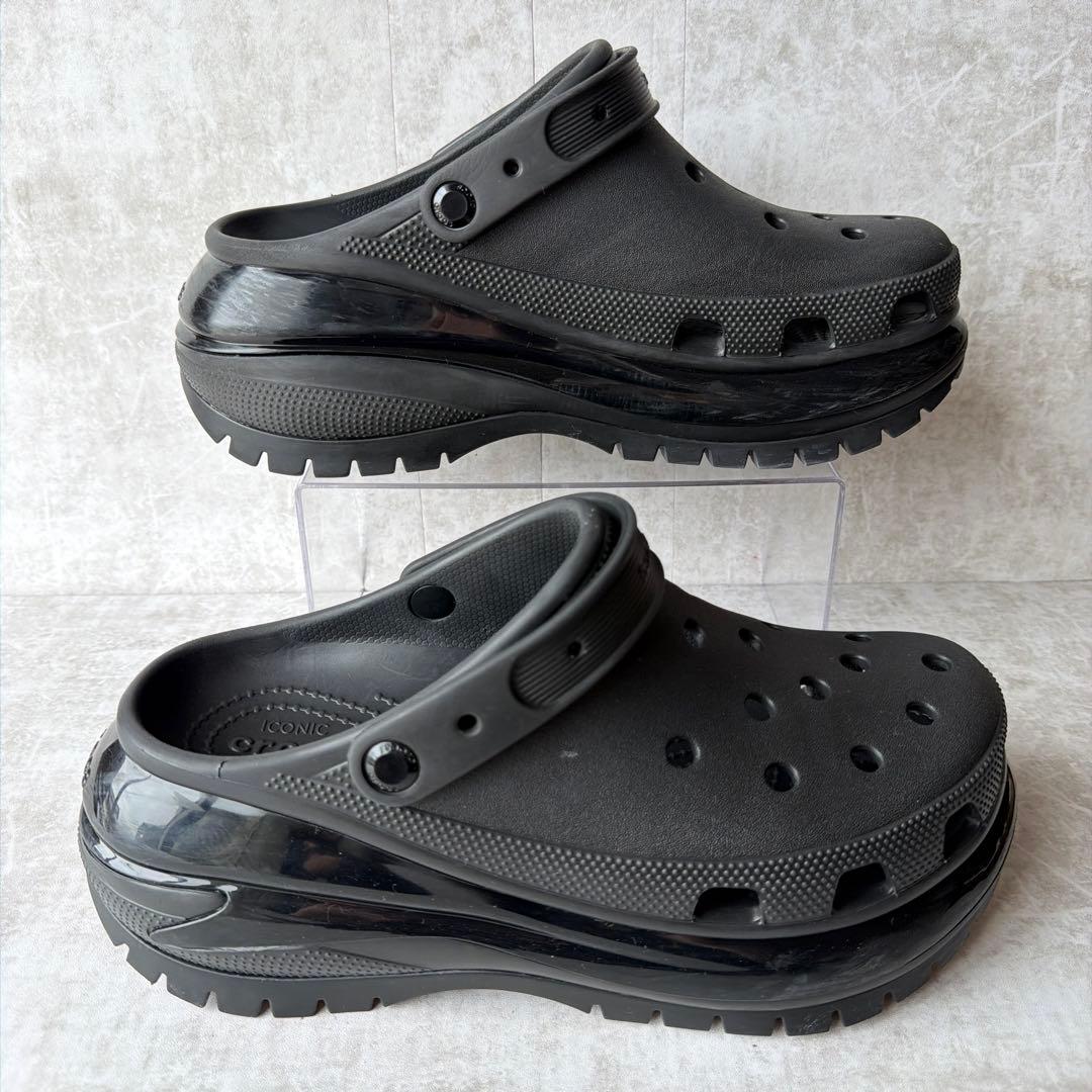 ⭐️人気モデル⭐️クロックス メガクラッシュ 厚底サボサンダル ブラック 29cm