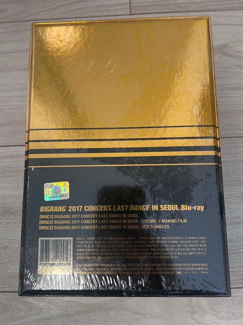 K-POP・アジア BIGBANG 2017 CONCERT LAST DANCE Blu-ray