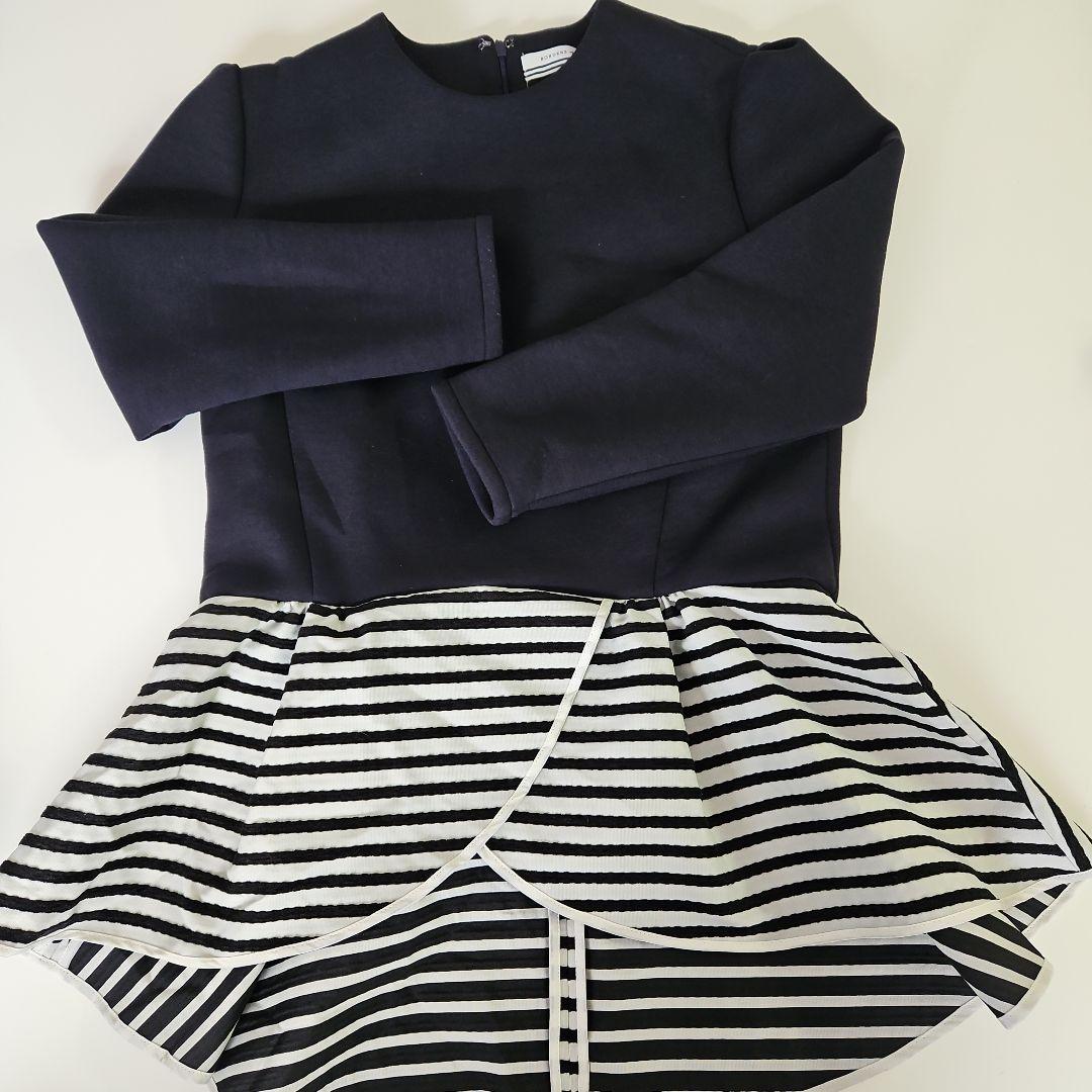 ボーダーズアットバリコニー　ペプラムトップス36