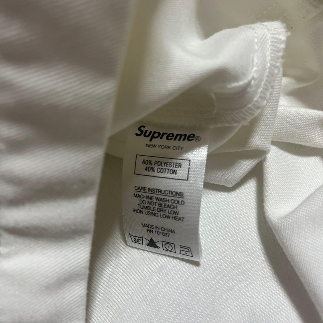シュプリーム supreme カバーオール　白　バックプリント