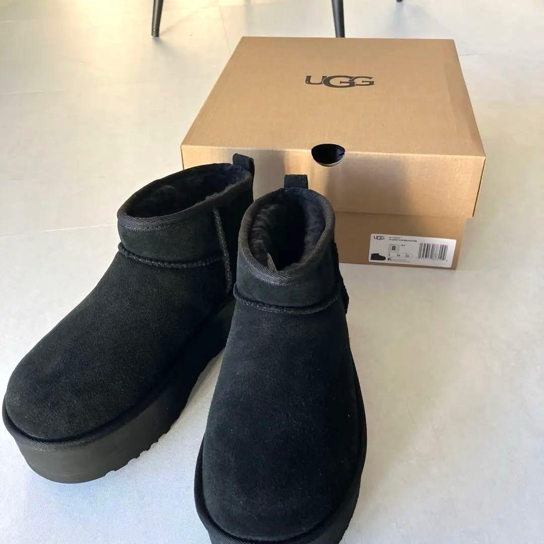 【専用】新品未使用UGGクラシックウルトラミニプラットフォームムートンブーツ