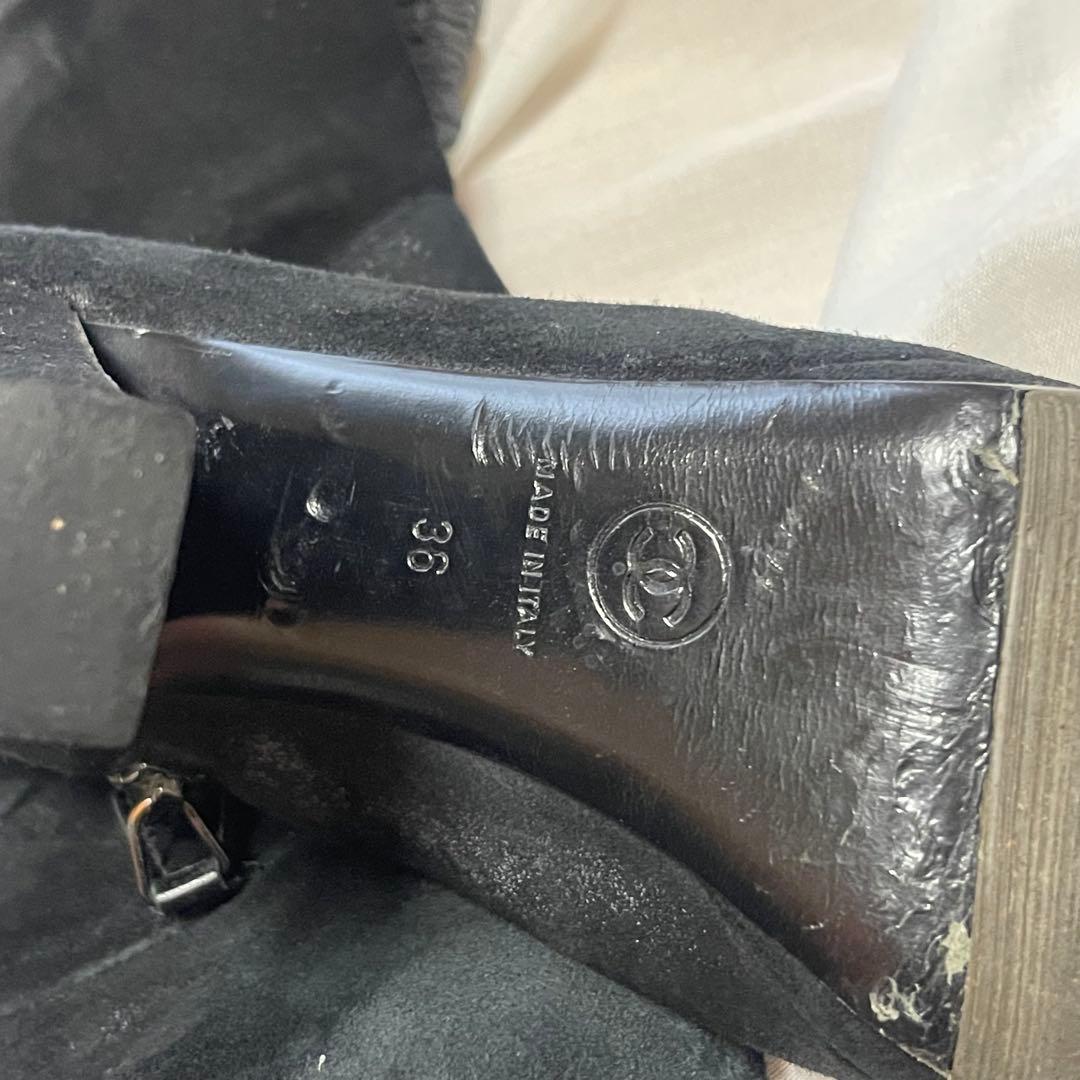 シャネル　ニーハイブーツ サイハイブーツ　36