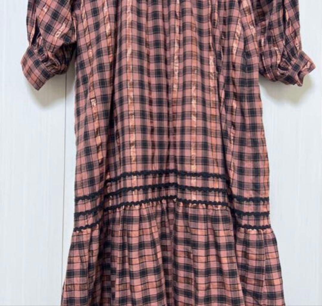 lala☆サラマリカ　コットンチェックワンピース