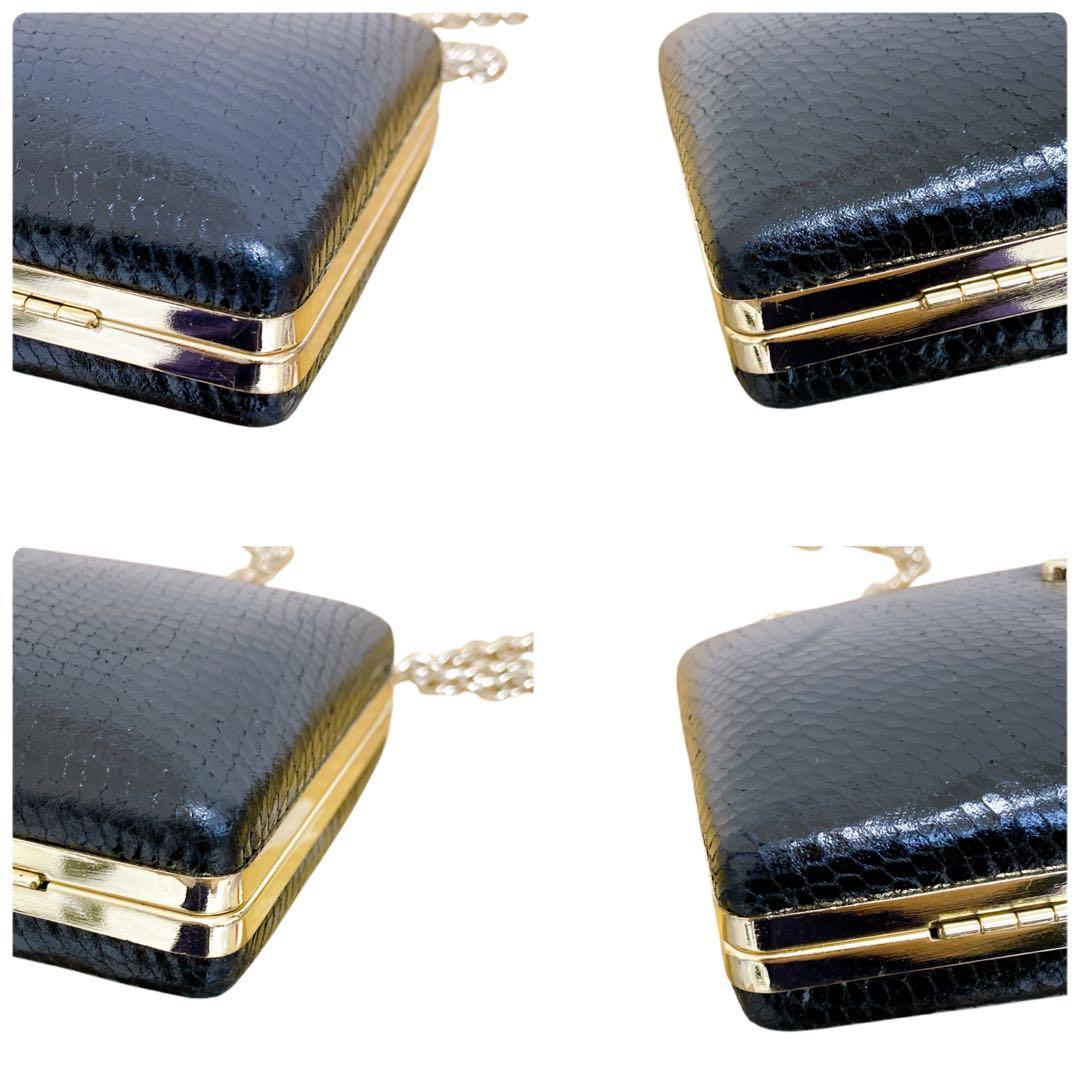 未使用級 ラブモスキーノ チェーンショルダーバッグ ハート ラインストーン