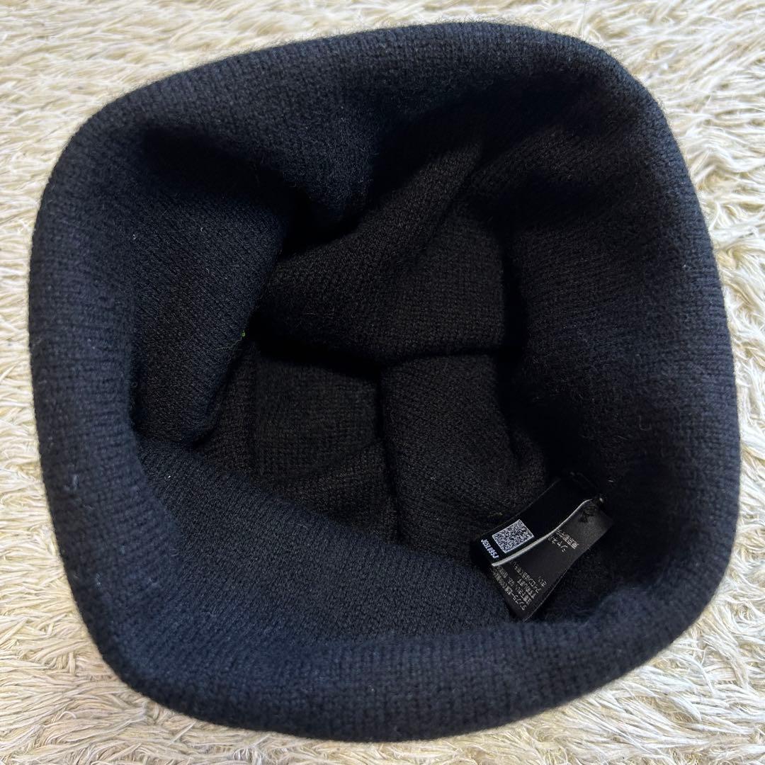 【美品 カシミヤ100%】シャネル カメリア ビーニー ココマーク ニット帽