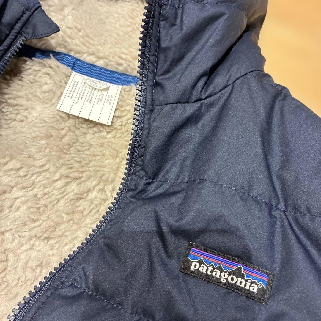 美品patagonia ネイビー ダウンジャケットXXL レディースリバーシブル