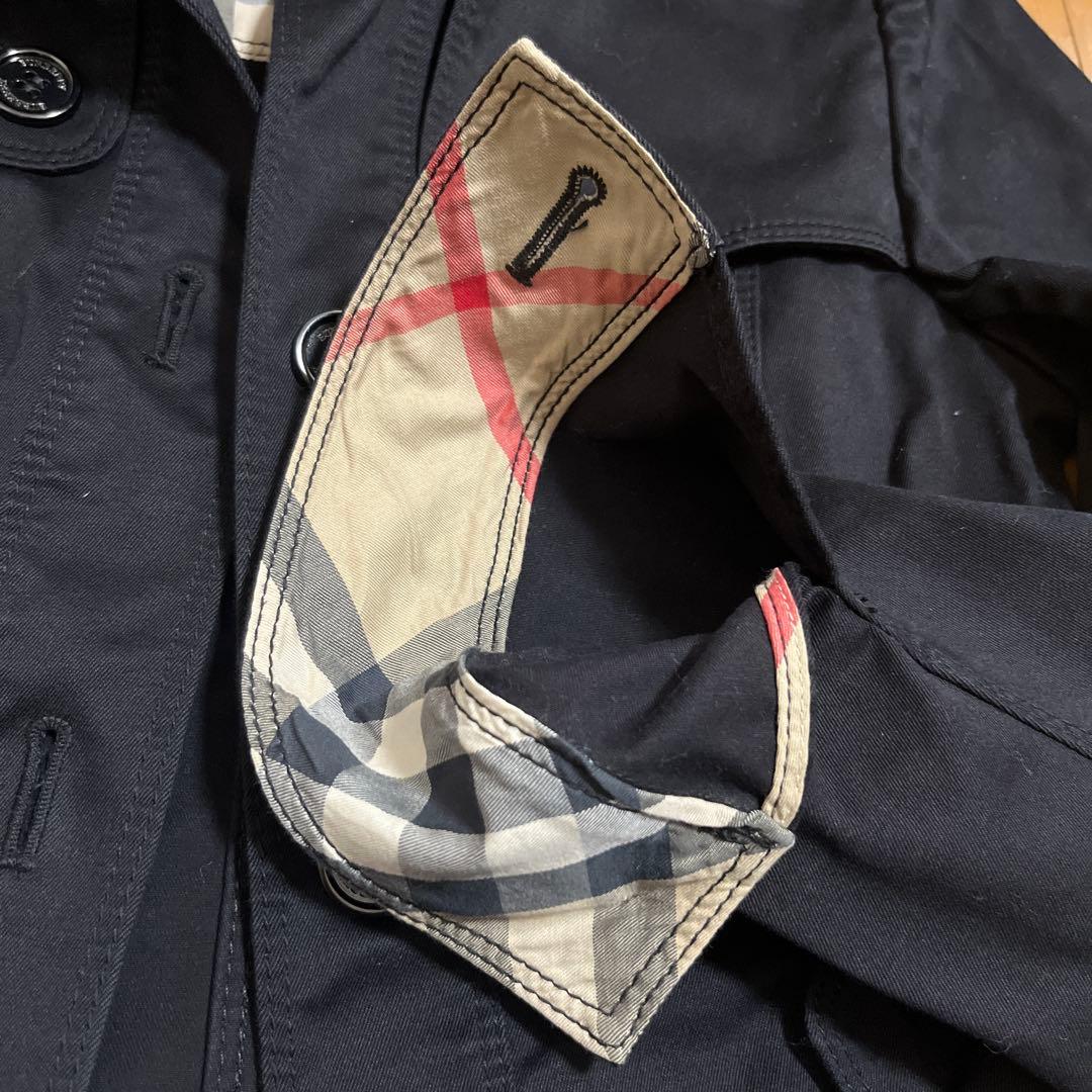 バーバリーロンドン　ジャケット　ブラック×チェック38