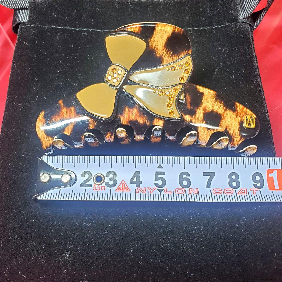 【美品】アレクサンドルドゥパリ クリップ 豹柄 〈H-002