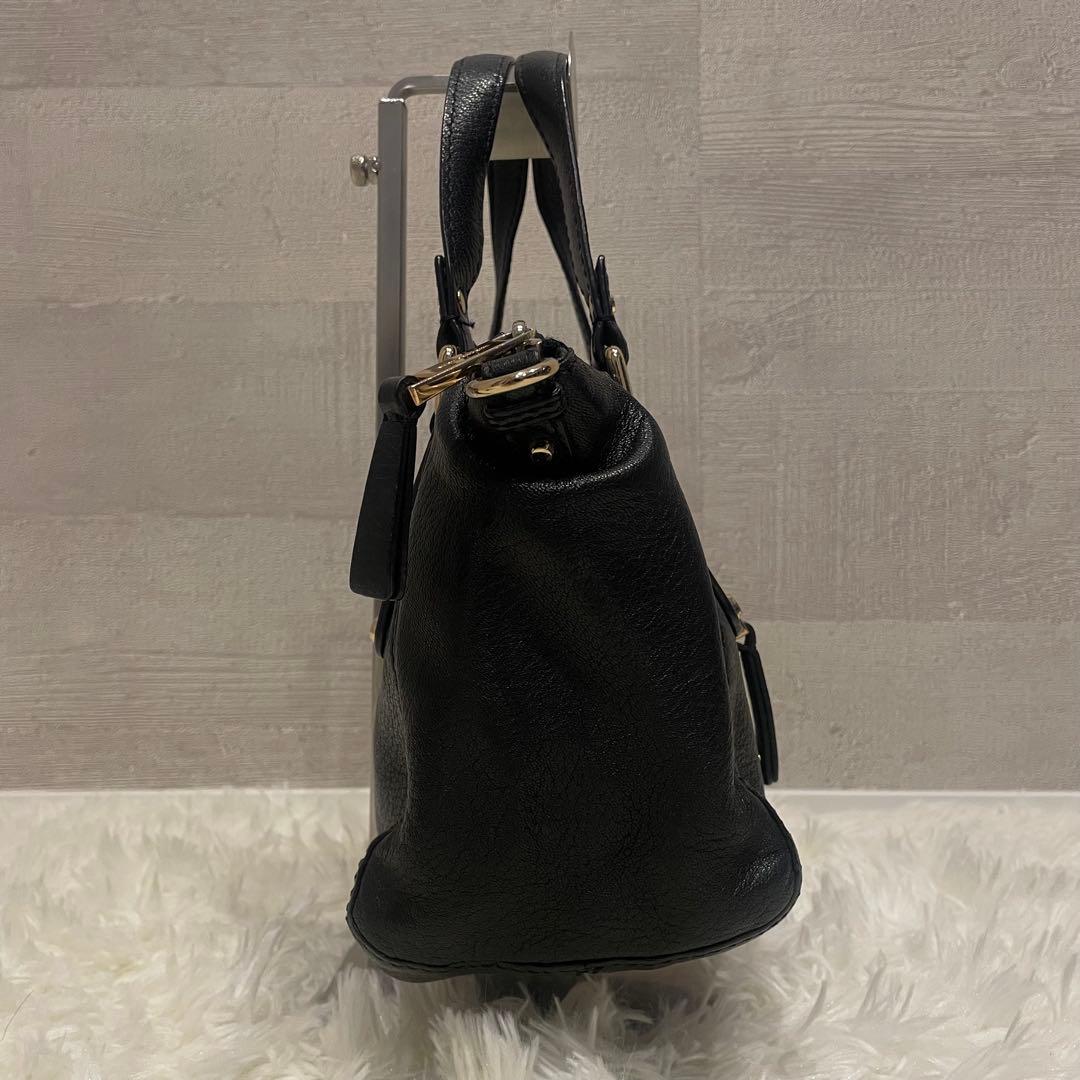 マイケルコース 2way ハンドバッグ ワンショルダー レザー ブラック