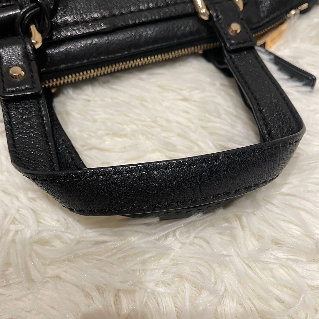 マイケルコース 2way ハンドバッグ ワンショルダー レザー ブラック