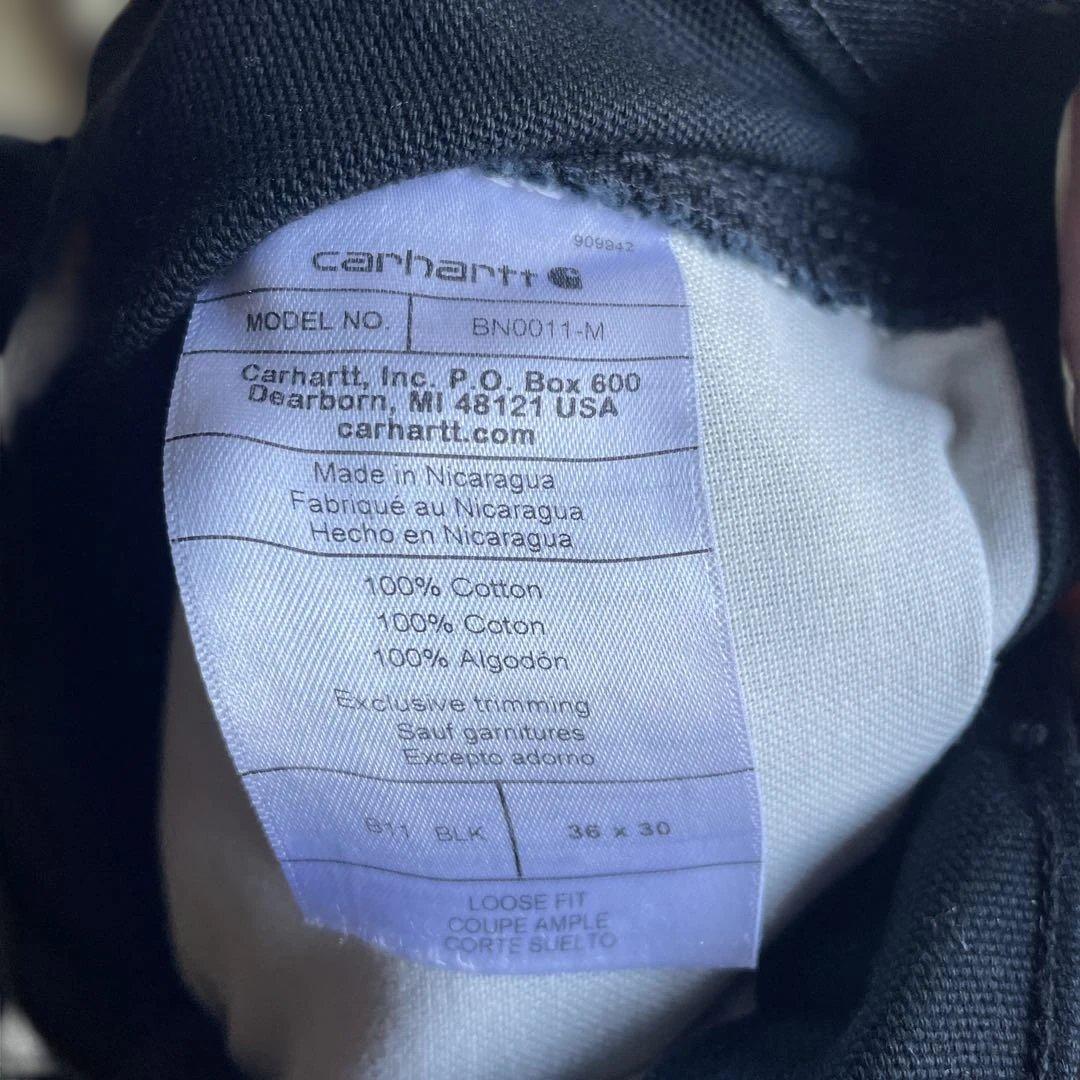 carhartt ダックペインターパンツ　シングルニー　black 36×30