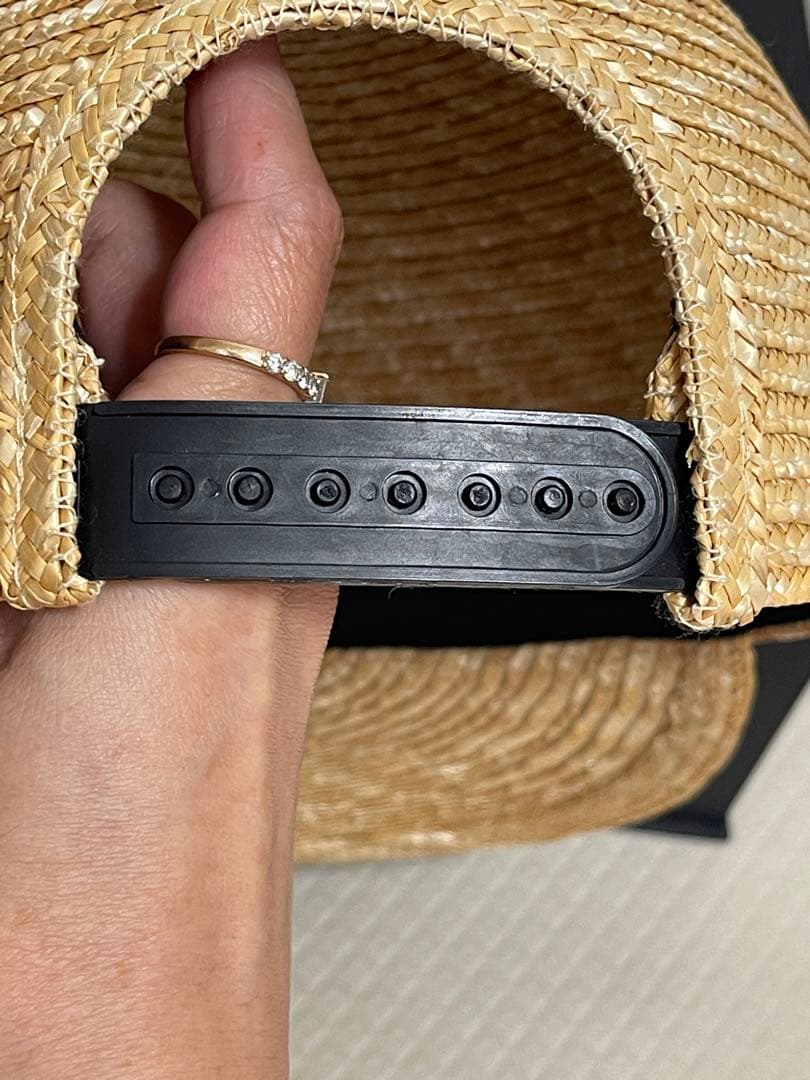 CHANEL ココマークストローキャップ　麦わら帽子