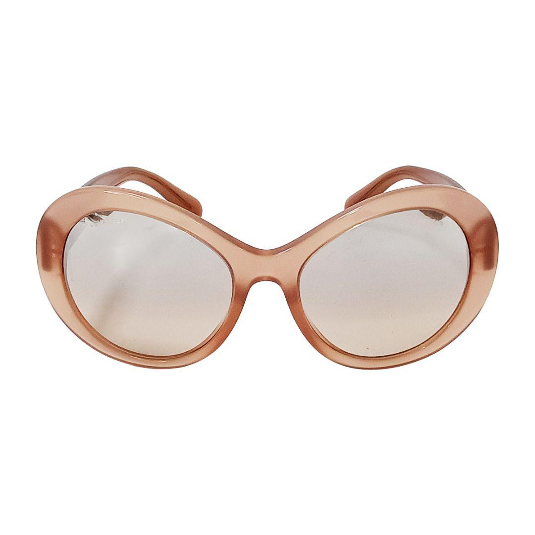 シャネル サングラス ココマーク ピンク ブラウン レディース シルバー