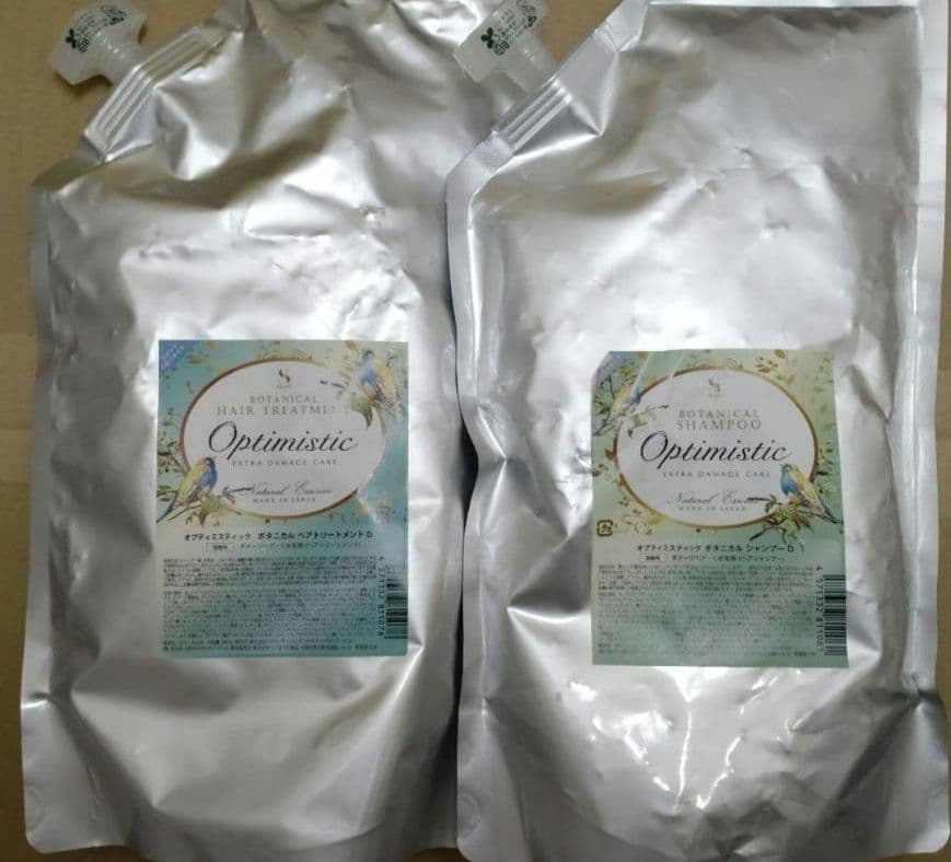Optimistic ボタニカルシャンプーD +ヘアトリートメントD 900mL