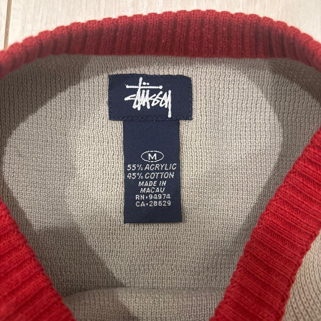 Stussy Vネックセーター old vintage 90s 00s 古着