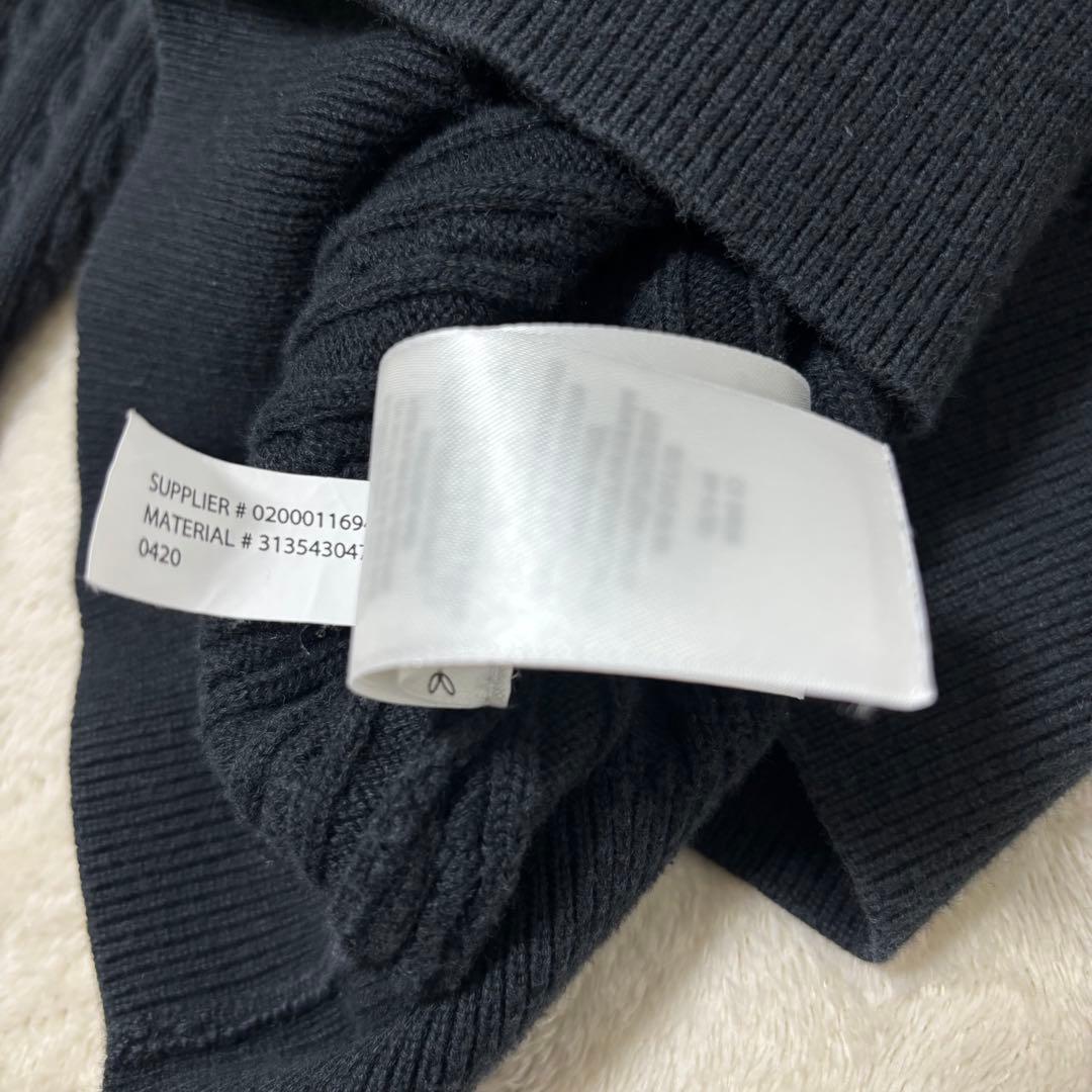 【人気】ポロ ラルフローレン ケーブルニット カーディガン ブラック