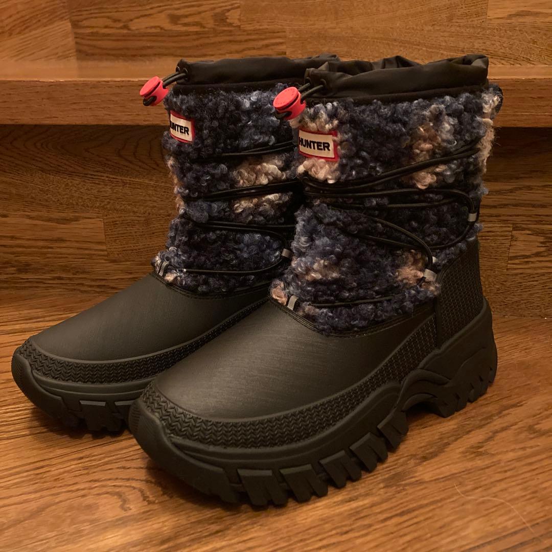 HUNTER ハンター ワンダラー ショート スノーブーツ 24㎝ UK5