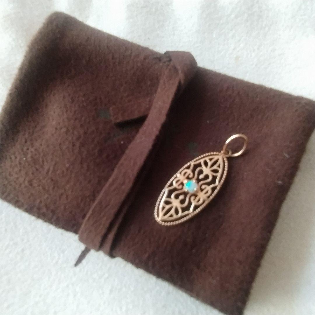 アガット チャーム オパール 透かし ペンダントトップ