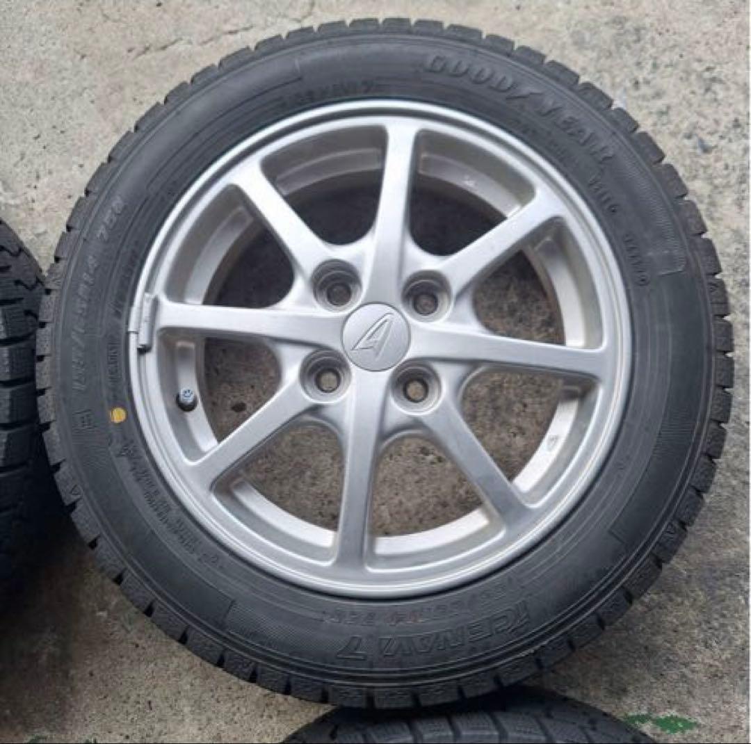 （送料込 ） 155/65R14 スタッドレスタイヤ ＋ 純正アルミホイール4本
