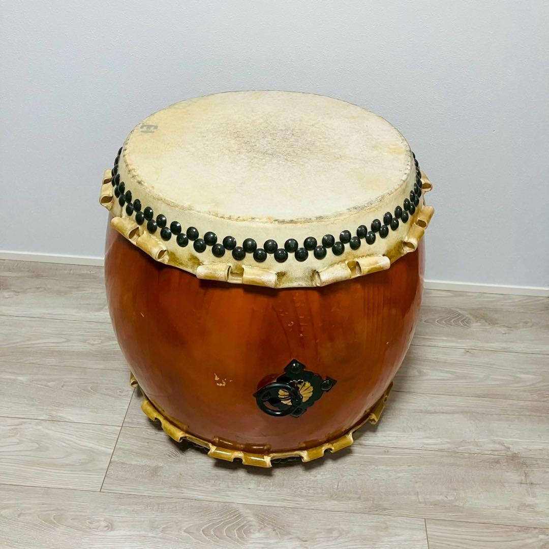 長胴太鼓 和太鼓 一尺6寸　打面48㎝　高さ60㎝②