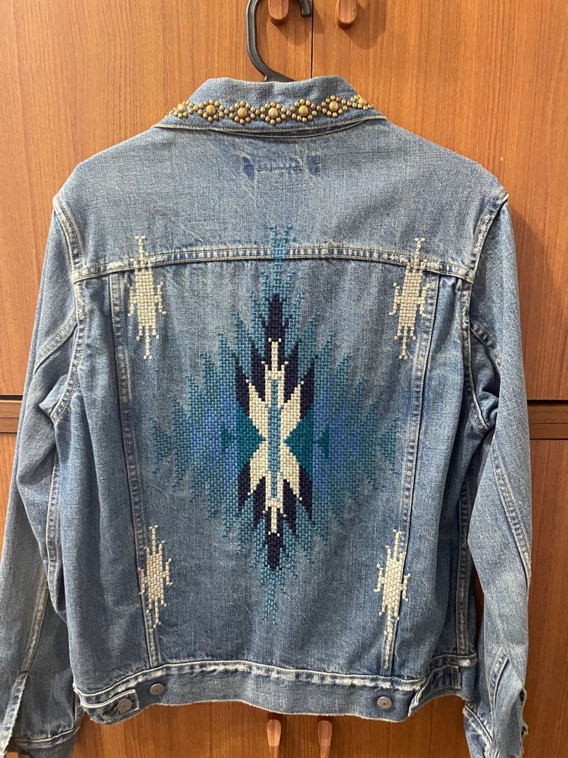 レミレリーフ　デニムジャケット　刺繍　B'2nd 別注