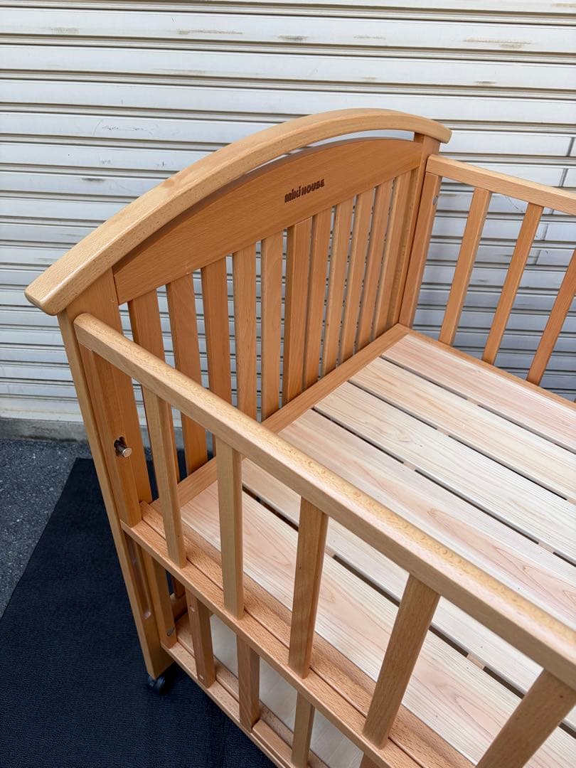 ミキハウス　ベビーベッド　大阪近郊無料配達