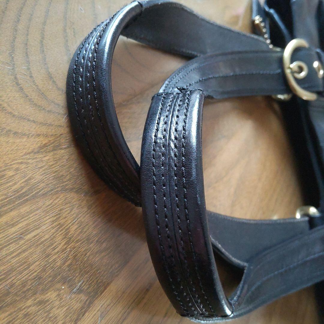 COACH　黒レザーバッグ