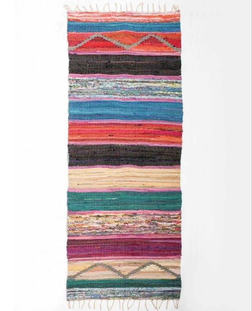 【お値下げ】ヌキテパ　【新品】ハンドメイド コットン ラグ70cm×120cm