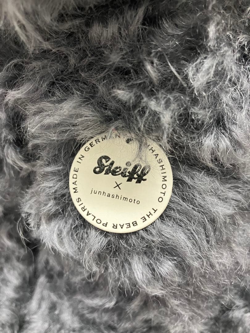 シュタイフ × junhashimotoコラボ テディベア グレー 【4854】