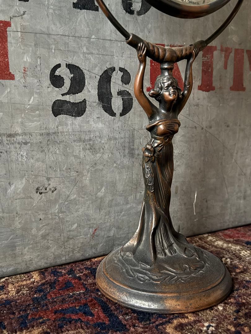 アンティーク雑貨 Early Stand mirror