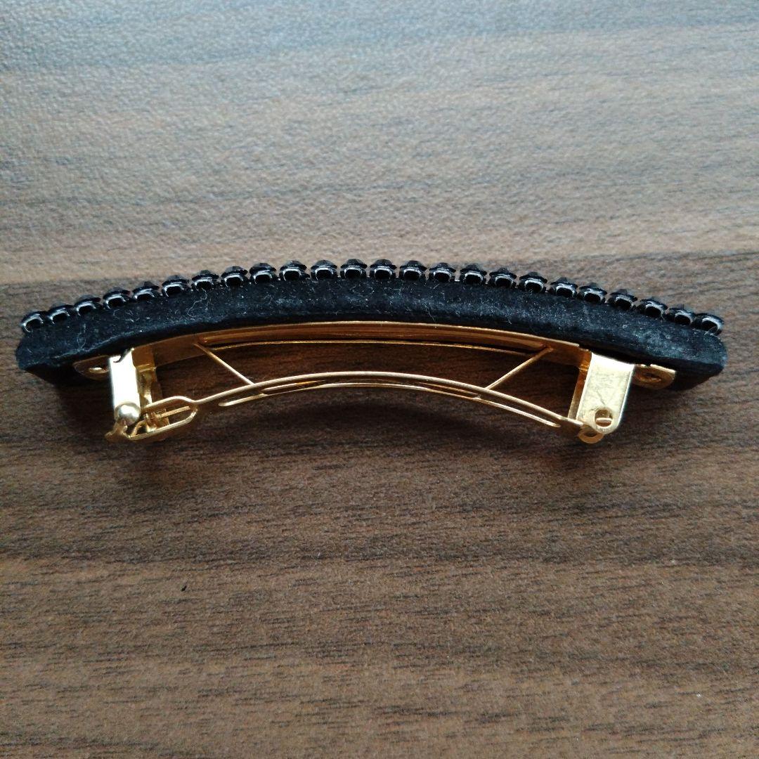 【新品未使用】acca オードリー バレッタ ブラック スモール