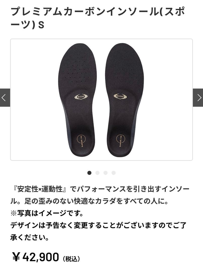 ライザップ　プレミアムカーボンインソールS