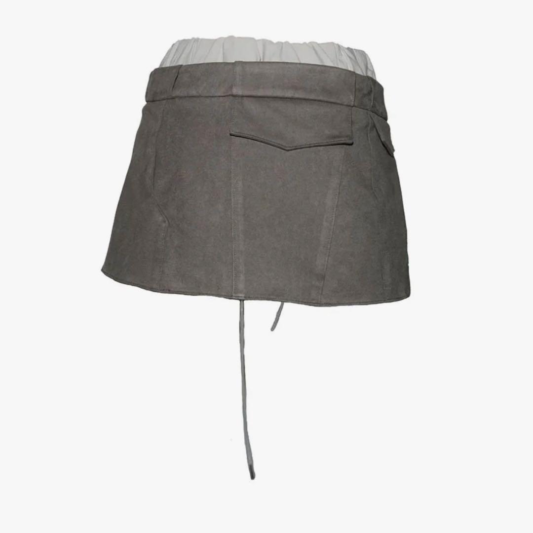 パンツ S suede wrap skirt THEREDTHREAD