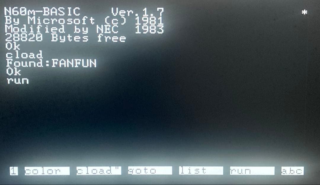 n*e様 PC-6001mk2 ニューファンファン（テープ版）