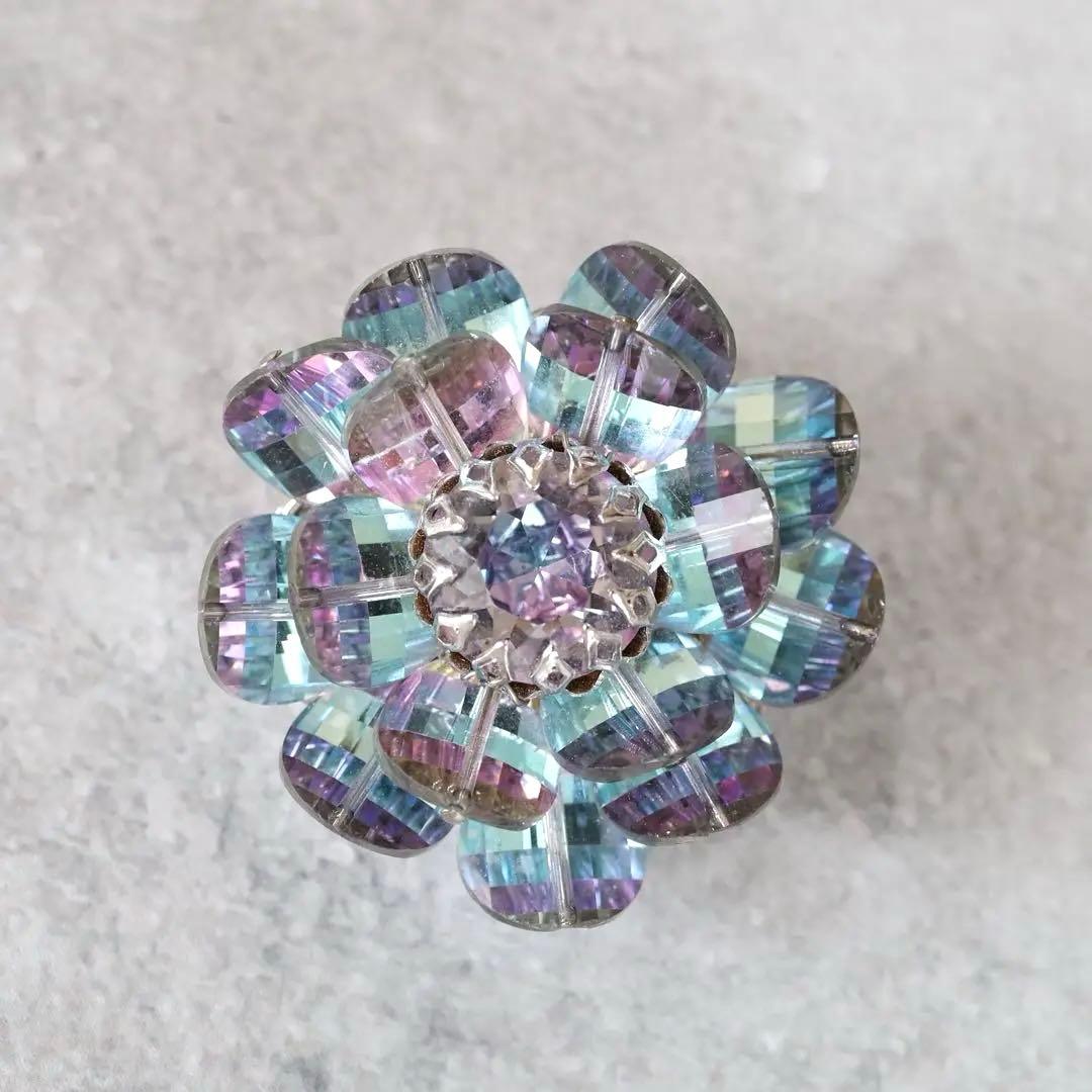 レア！✧刻印有✧ VENDOME ヴァンドーム ビンテージ ブローチ ガラス