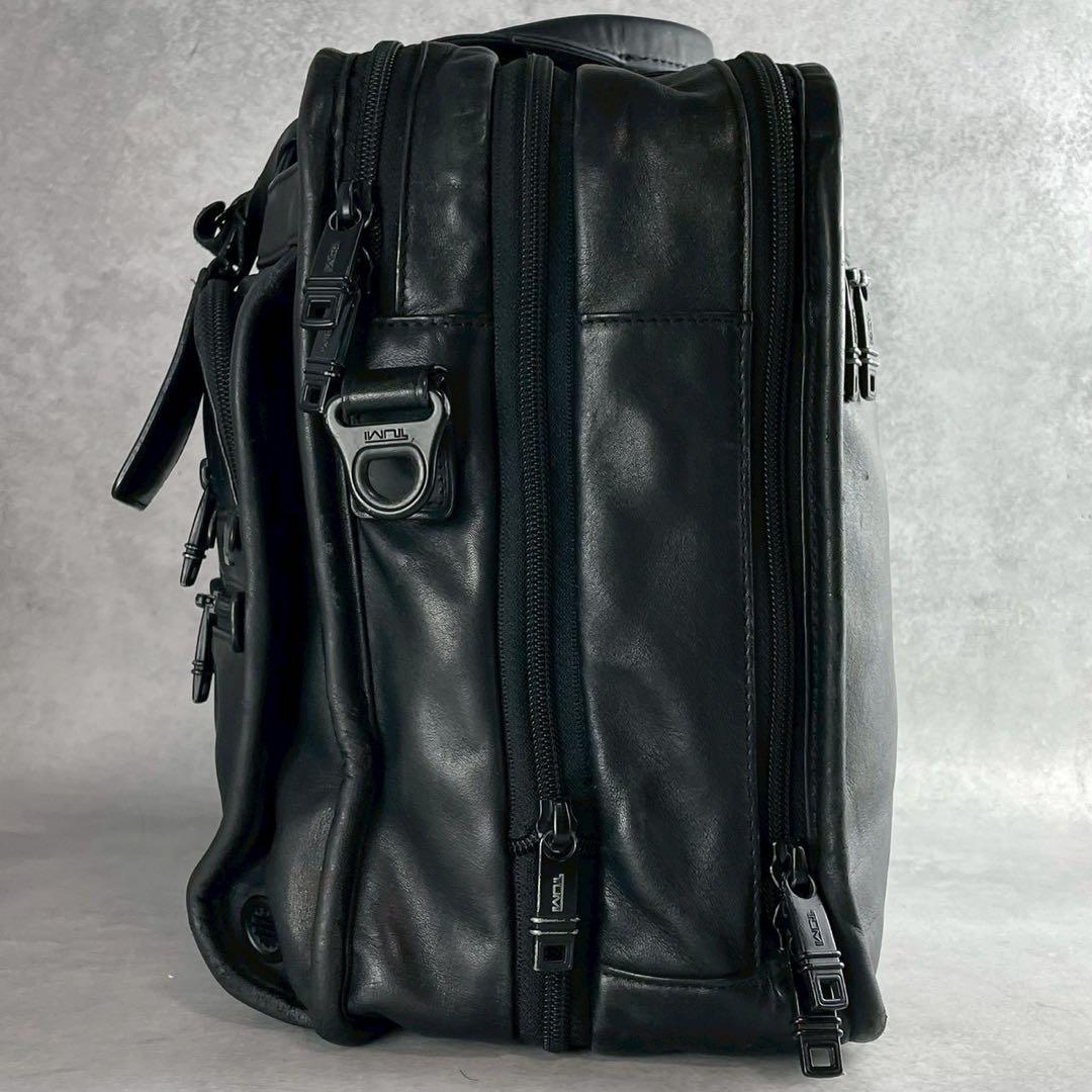 トゥミ96141DHオールレザーブリーフビジネスショルダートートバッグ