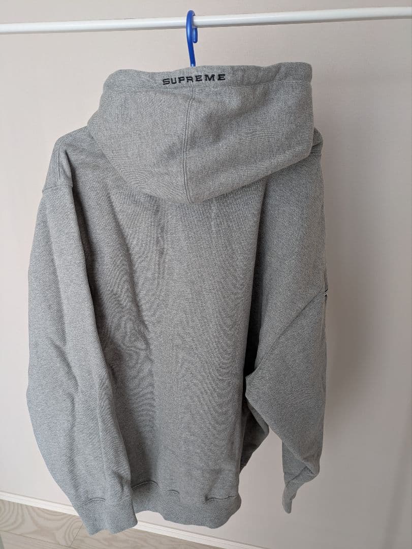 Nike x Supreme グレー フード付きスウェット L