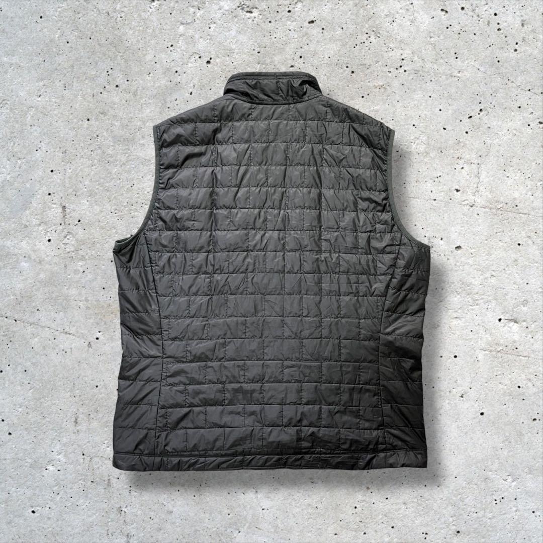Patagoniaパタゴニアナノパフベストプリマロフト中綿ダークグレーXL
